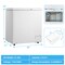 Compact Freestanding Chest Freezer with Removable Storage Basket